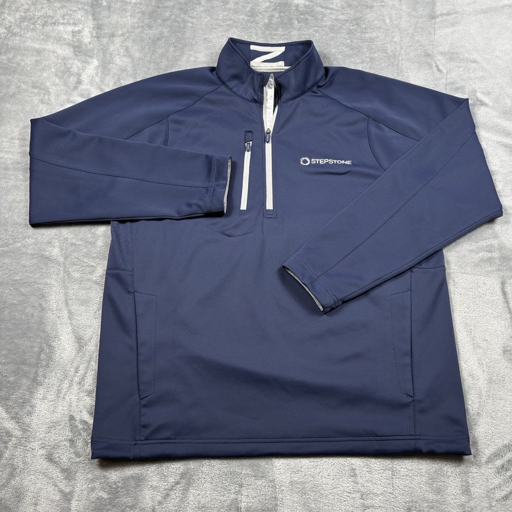 Zero Restriction Men's Z500 Performance 1/4 Zip Golf XL Navy L330